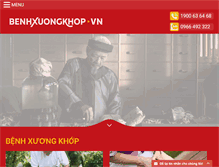 Tablet Screenshot of benhxuongkhop.vn